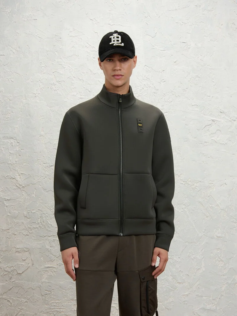 SUDADERA BLAUER ABIERTA SCUBA HALBORN GRIS OSCURO