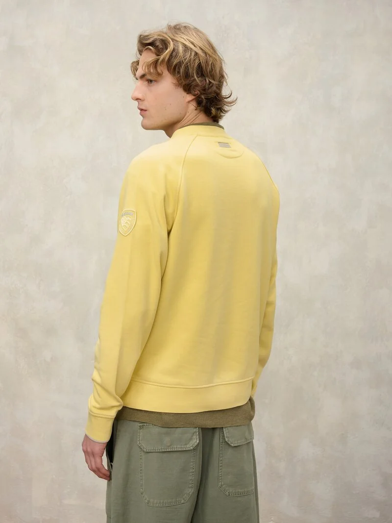 SUDADERA BLAUER ESCRITA FLOCK CAMP AMARILLO