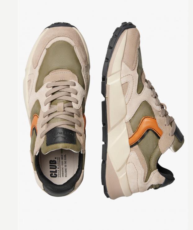 DEPORTIVA HOMBRE VOILE BLANCHE CLUB 19 ARMY-GREEN