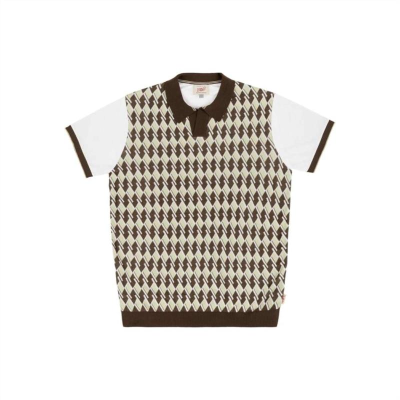 POLO BOB MAGLIERIA COTONE FANTASIA BROWN