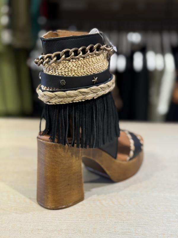 SANDALIA  SAUVAGE NEGRO