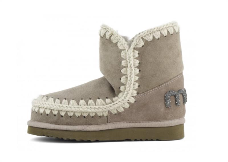 BOTA PARA MUJER MOU ESKIMO 18 GLITTER LOGO ELEPHANT GREY