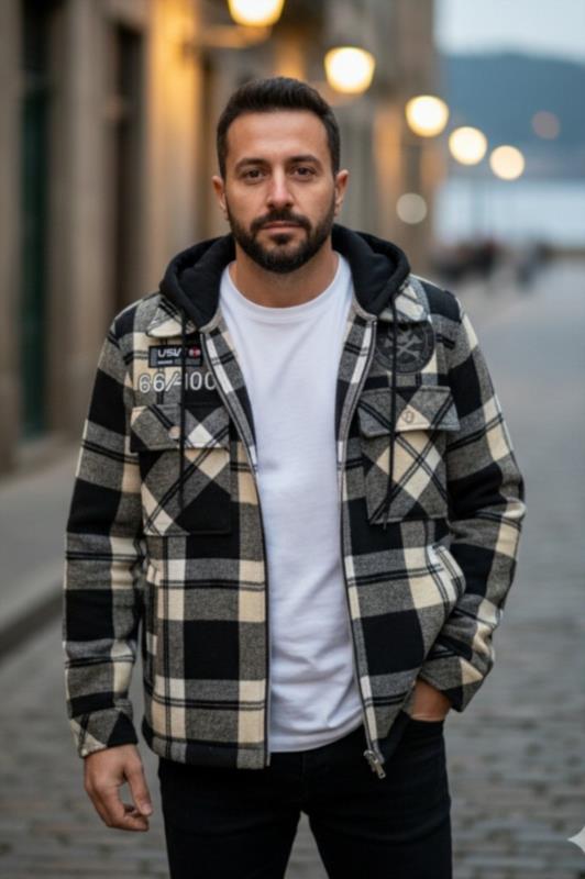 Sobrecamisa forrada de hombre LaSaL MIAMI beige