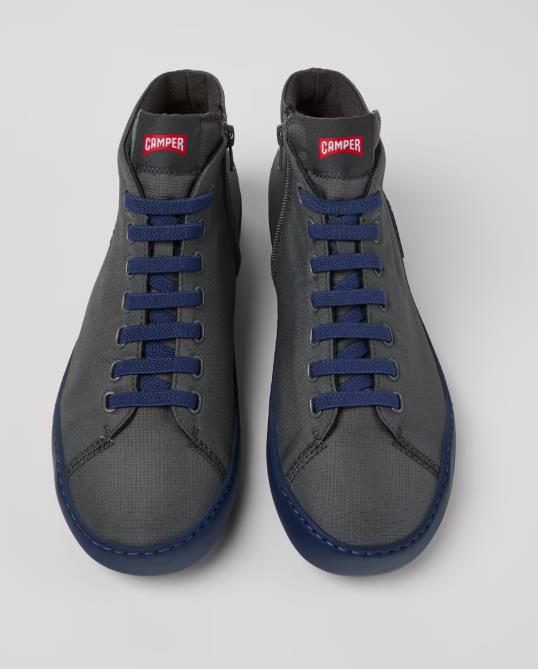 CAMPER PEU TOURNING Sneakers altas GREY de tejido para hombre.