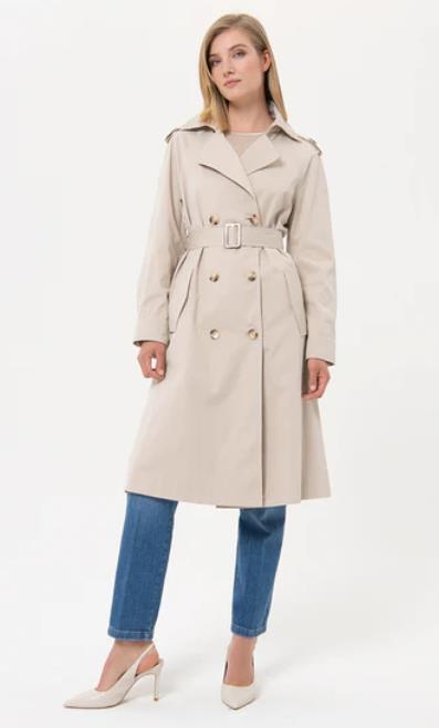 Long trench FRACOMINA regular fit made in technical fabric