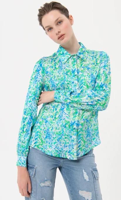 Shirt regular fit FRACOMINA with conceptual pattern
