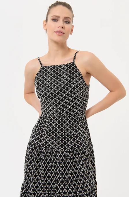 Long dress regular fit FRACOMINA with geometric pattern