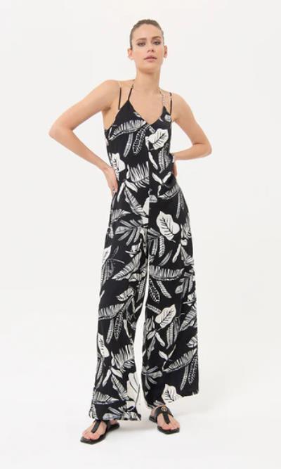 Overall regular fit FRACOMINA with flowery pattern