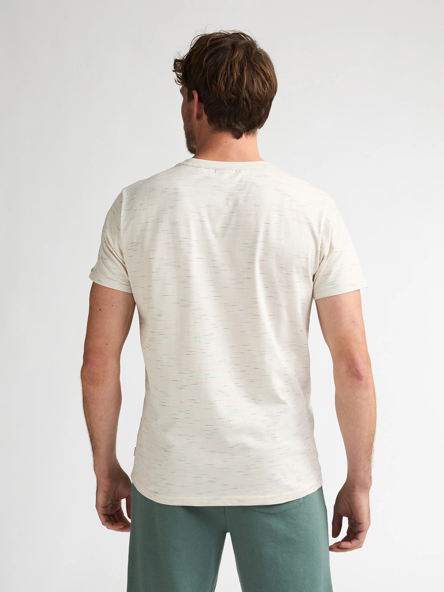 Camiseta con logo Acero Beig