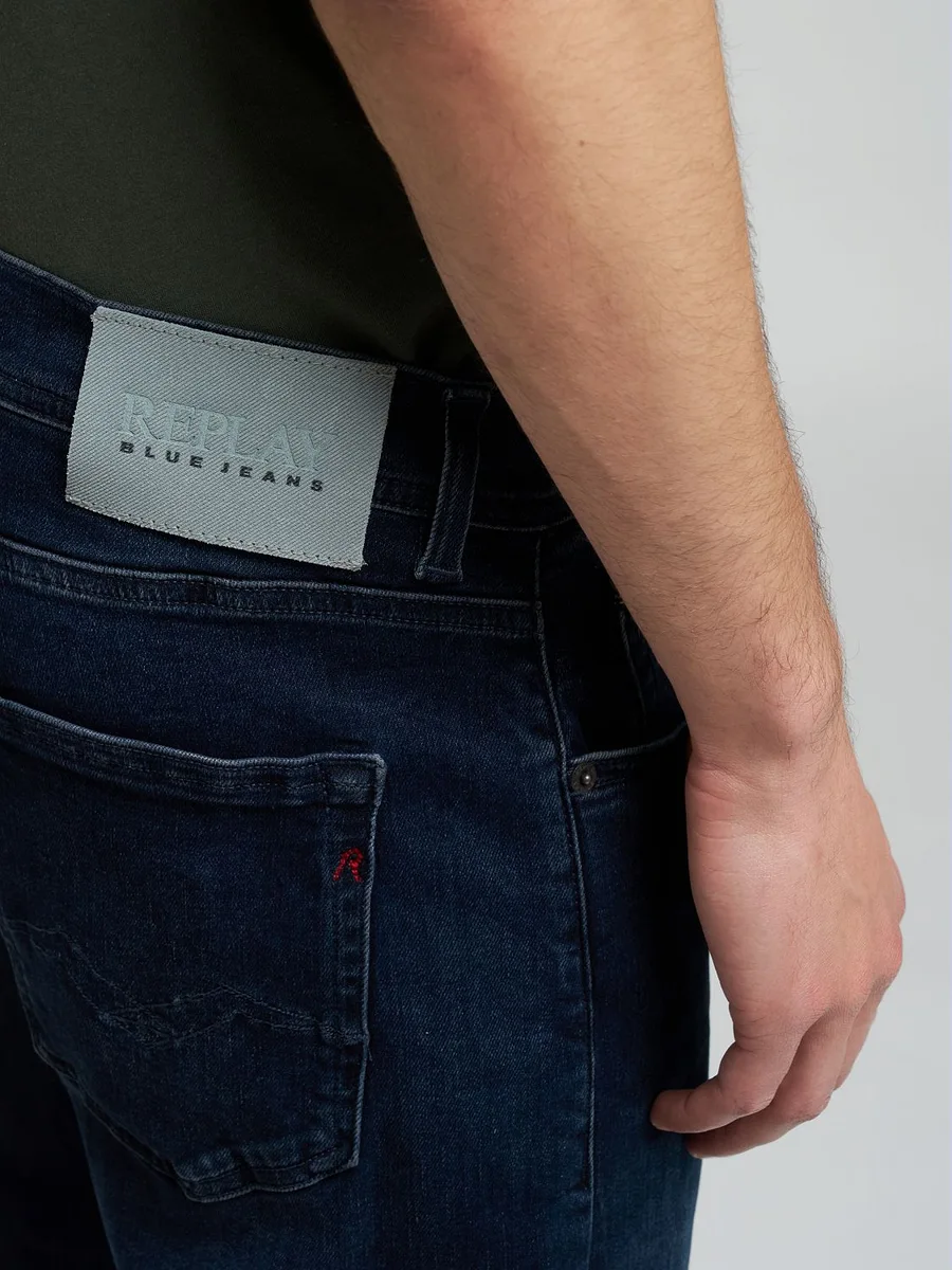 VAQUEROS REPLAY SLIM FIT ANBASS DARK BLUE