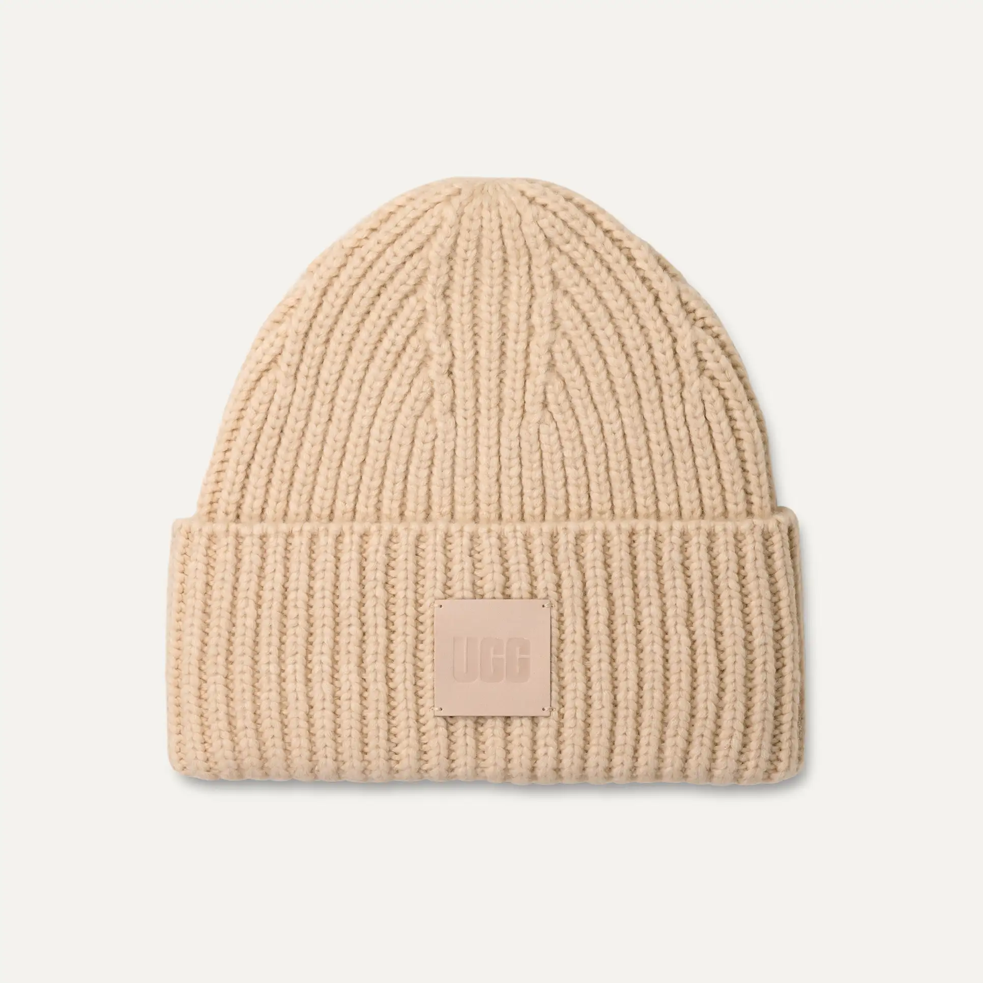 Mujer Gorro de canalé grueso CREAM
