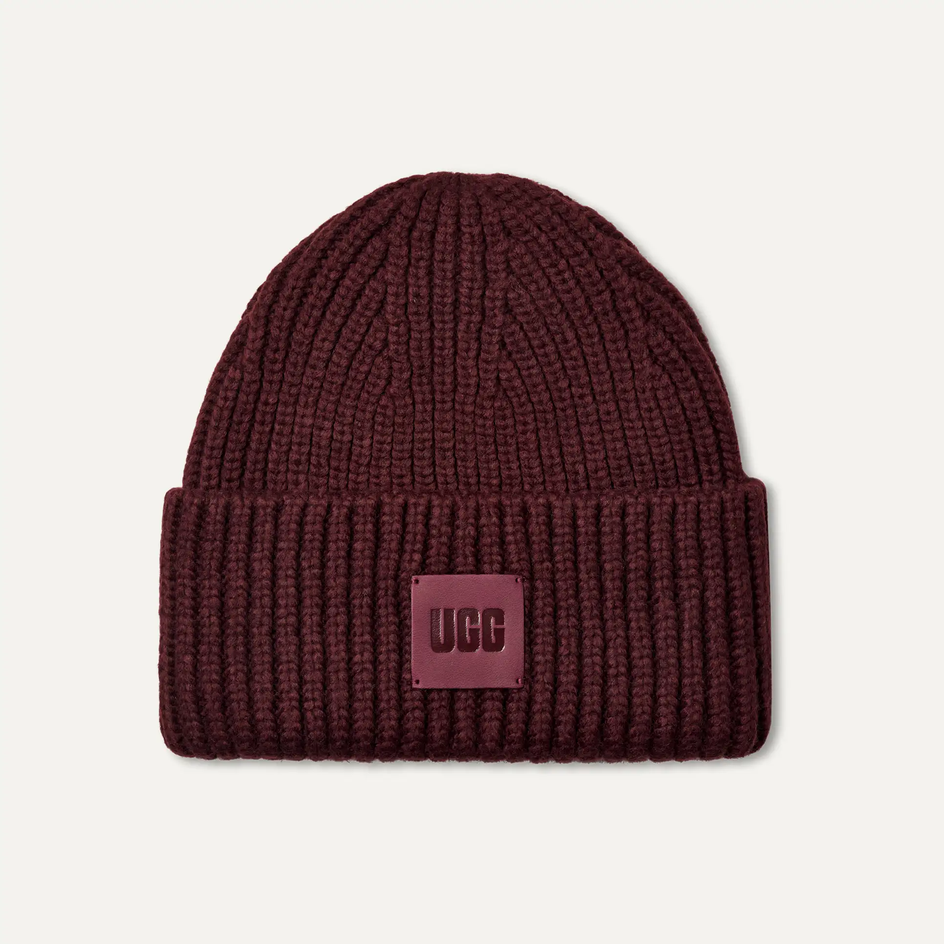 Mujer Gorro de canalé grueso wild grape