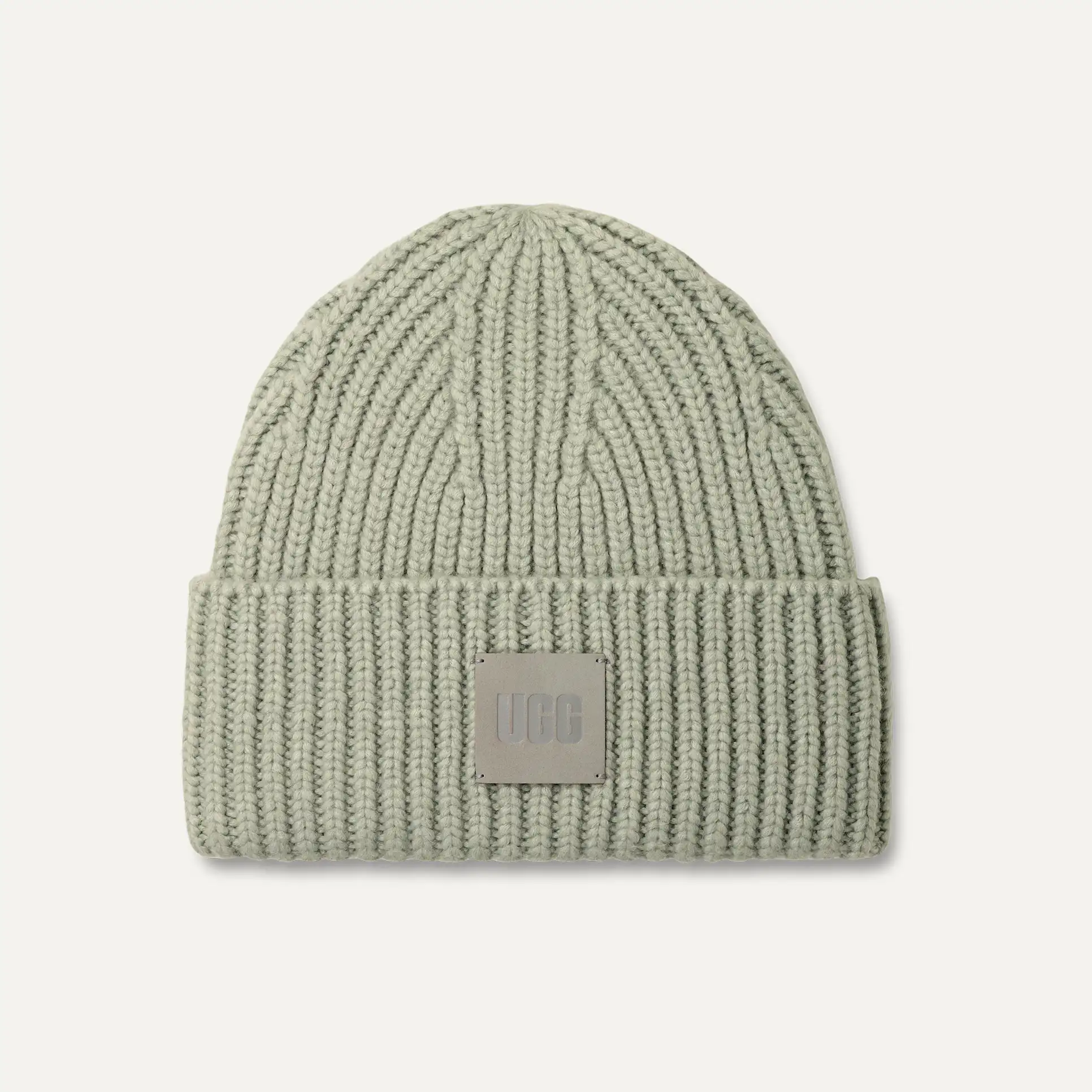 Mujer Gorro de canalé grueso grey mist