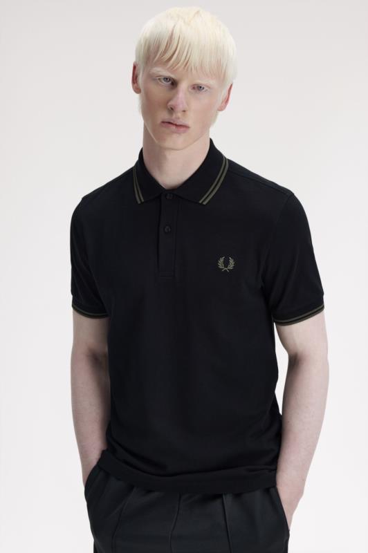 POLO FRED PERRY NEGRO