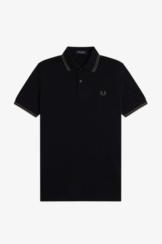POLO FRED PERRY NEGRO