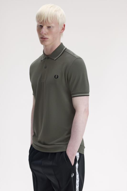 POLO FRED PERRY VERDE CAMPO
