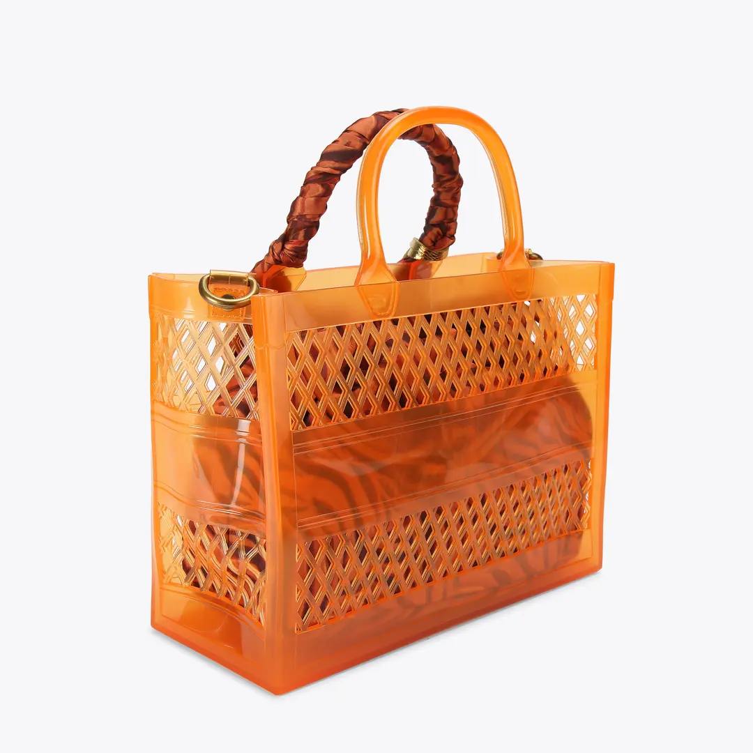  Bolso Kurt Geiger London JELLY SM TOTE BAG ORANGE
