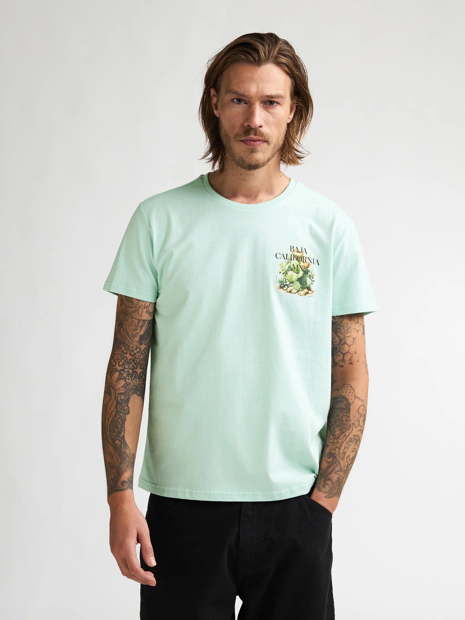 Camiseta baja California Menta