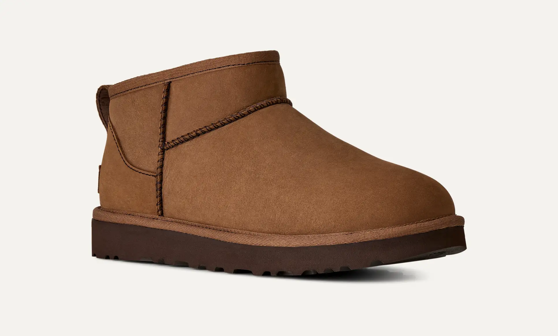 Mujer Botas de nobuk Classic Ultra Mini DARK CHESTNUT