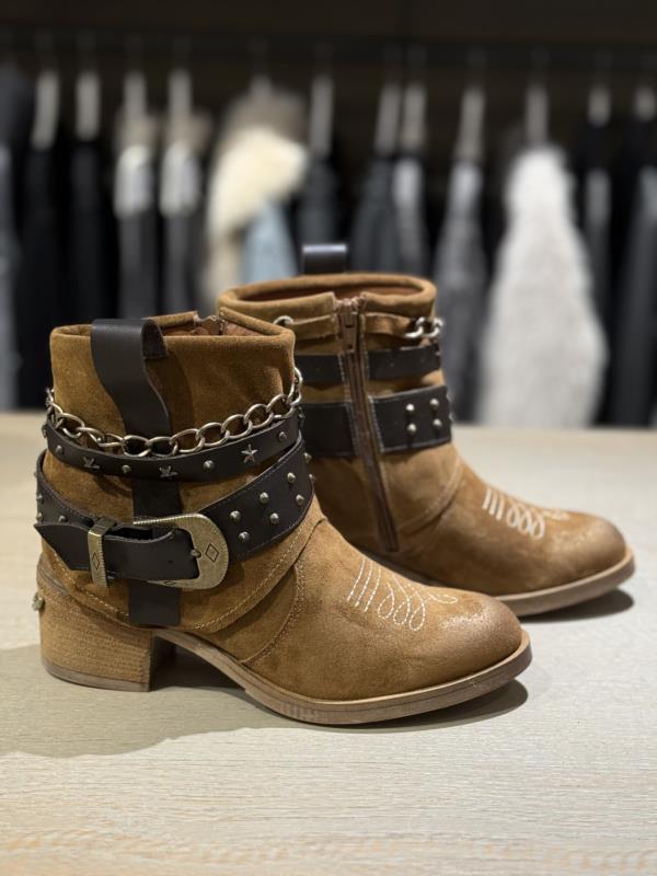 BOTIN MUJER NEMONIC 2047 TABACCO