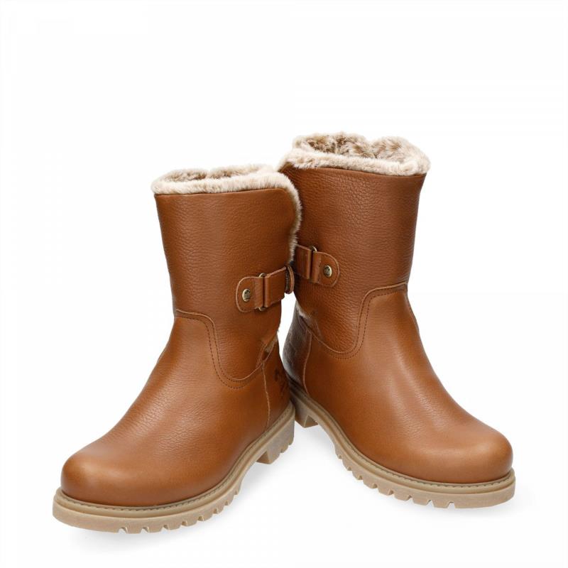 BOTA DE PIEL PANAMA JACK PARA MUJER CON FORRO INTERIOR DE PELO