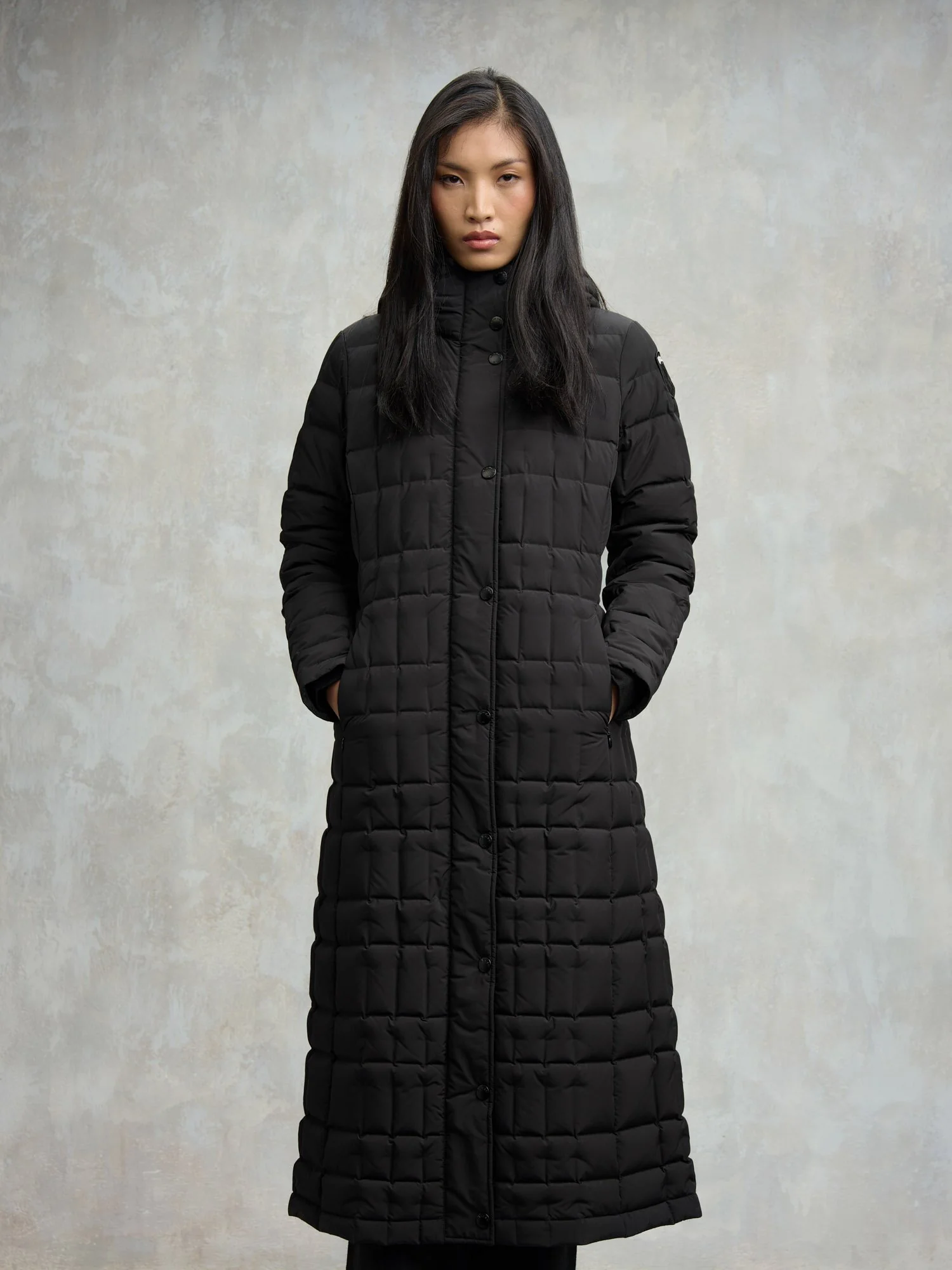 ABRIGO LARGA BLAUER IMPERMEABLE TRENCH LUNGHI BLACK