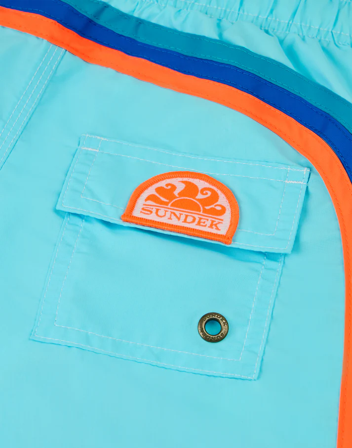 BAÑADOR CORTO CON CINTURA ELÁSTICA ICONIC TAFFETA LUNAR 1