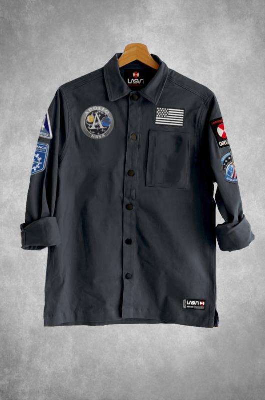 Sobrecamisa de hombre Lasal UNITED NEGRO