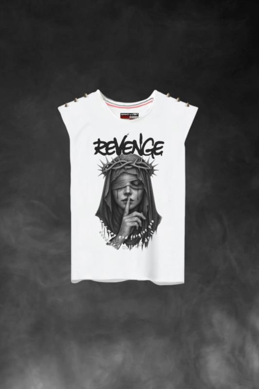 Camiseta de mujer LaSaL REVENGE blanco