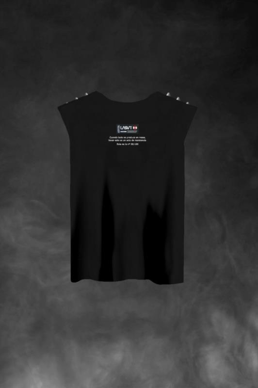 Camiseta de mujer LaSaL REVENGE NEGRO