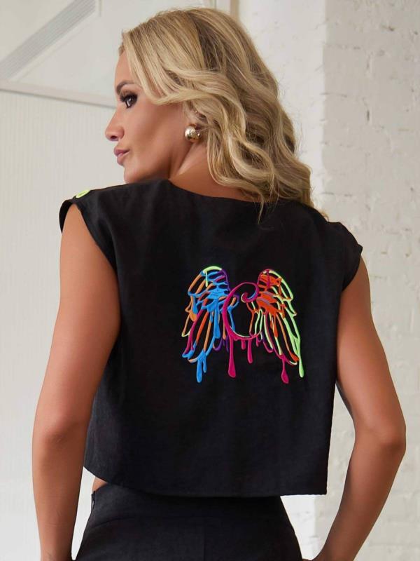 TOP ESTORNINO CAMALEÓNICA